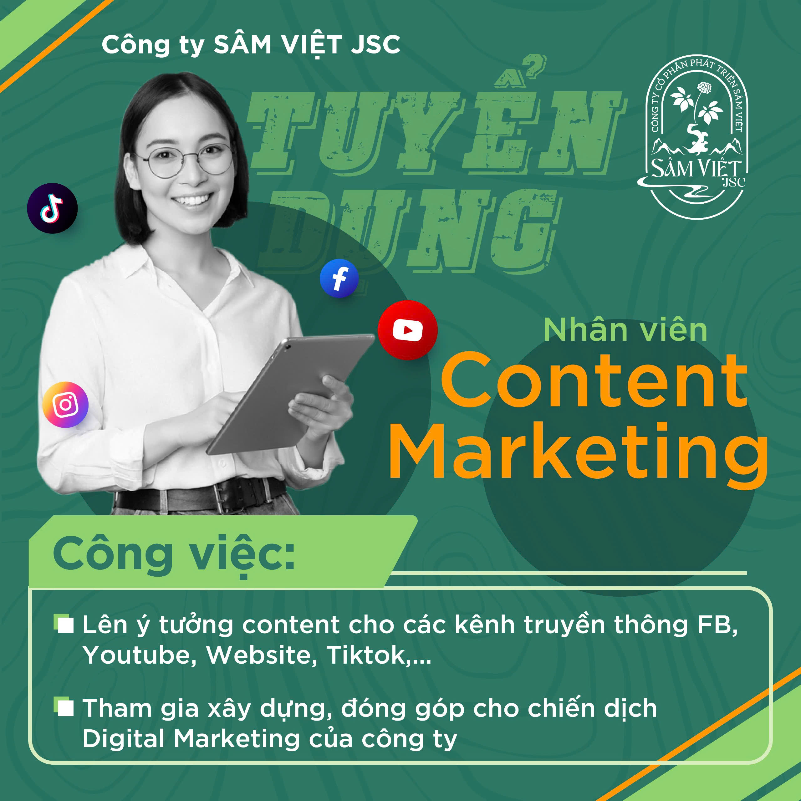 Tuyển Dụng Nhân Viên Content Marketing